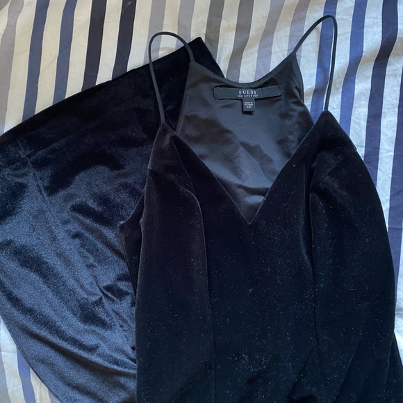 Black velvet party dress from Guess - Picture 1 of 5